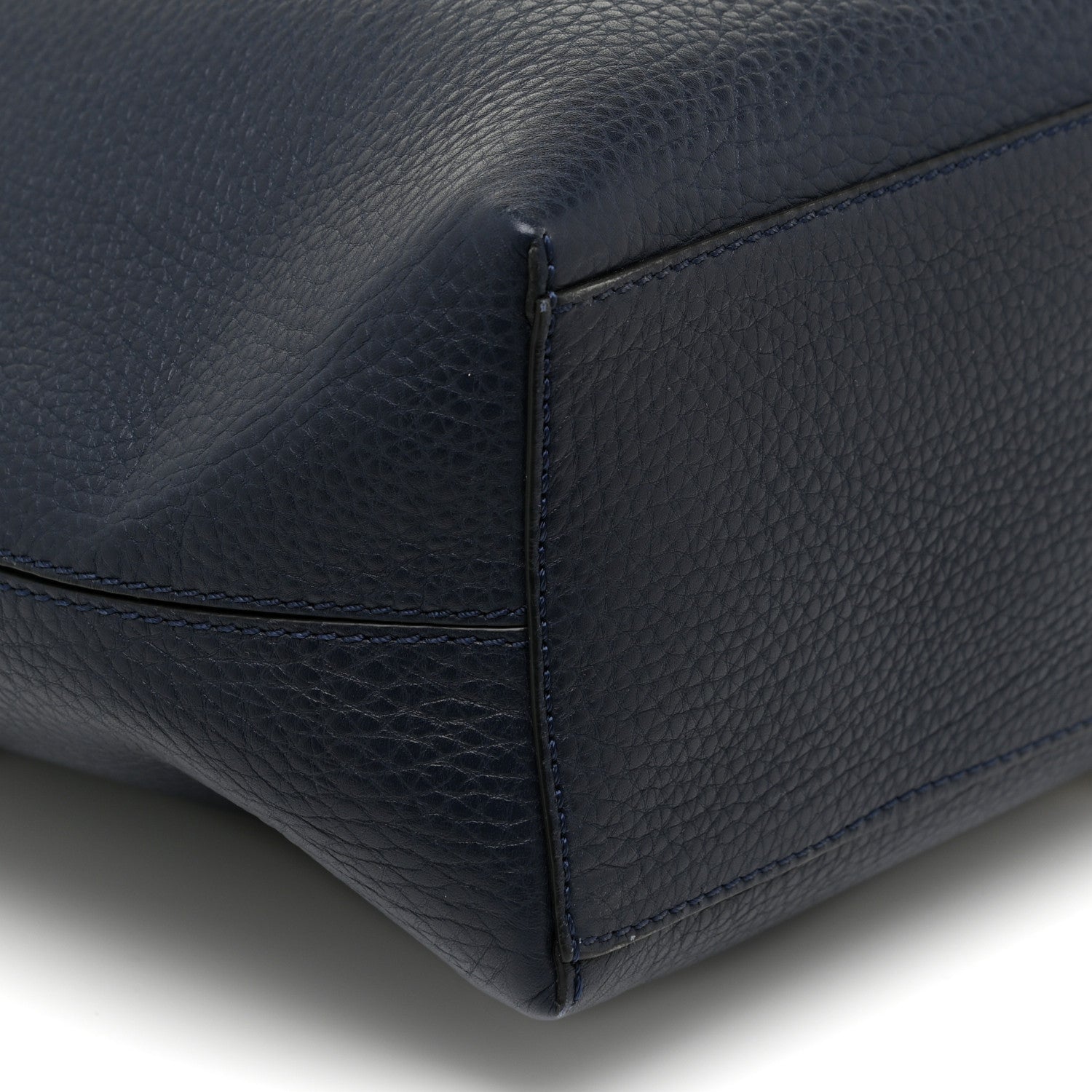 Valentino Garavani Grained Calfskin Rockstud Shoulder Tote Marine 8 of 15