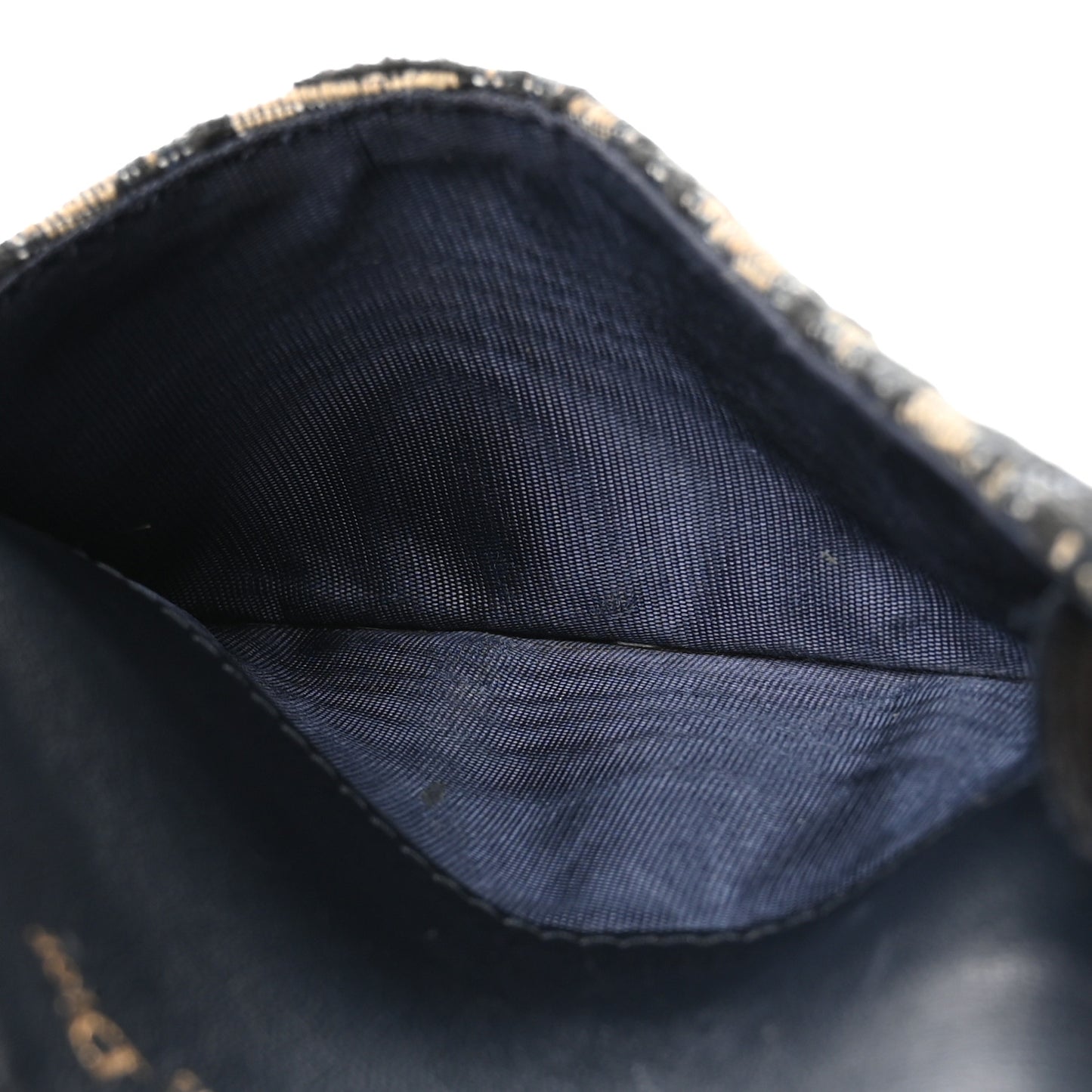 Oblique Saddle Cosmos Zipped Card Holder Blue