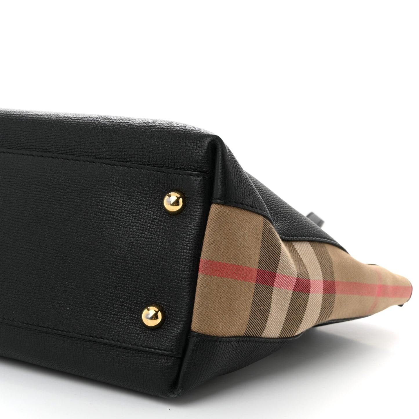 Derby Calfskin House Check Medium Welburn Tote  Black