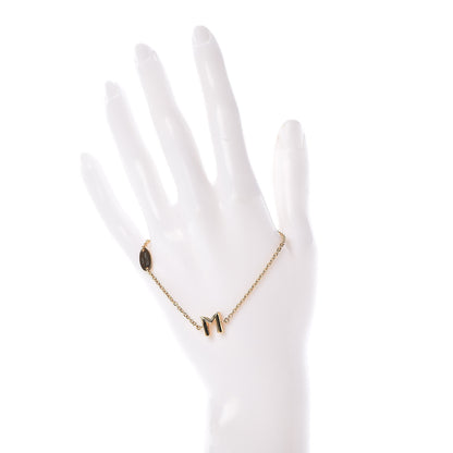Louis Vuitton LV And Me Letter M Bracelet Gold 2 of 6