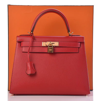 Hermes Epsom Kelly Sellier 28 Rouge Casaque 41 of 41
