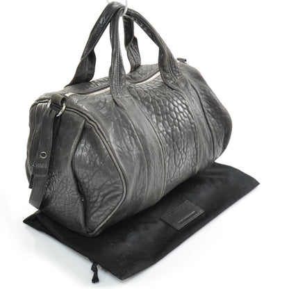 Alexander Wang Leather Rocco Duffel Bag Dark Brown 3 of 7