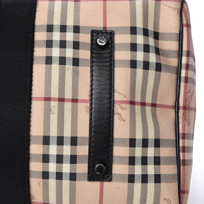 Burberry Haymarket Check Duffle Bag Black 11 of 12
