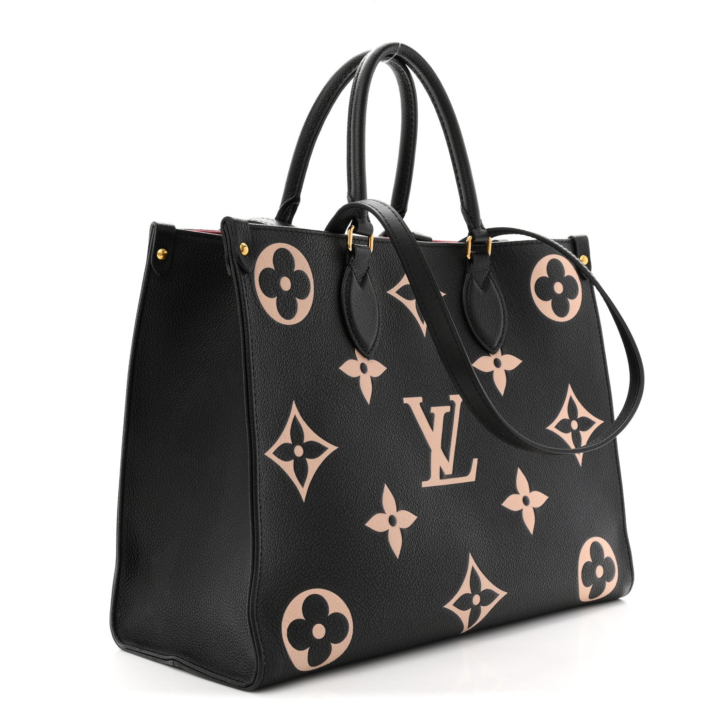 Louis Vuitton Empreinte Monogram Giant Onthego MM Black Beige 3 of 12