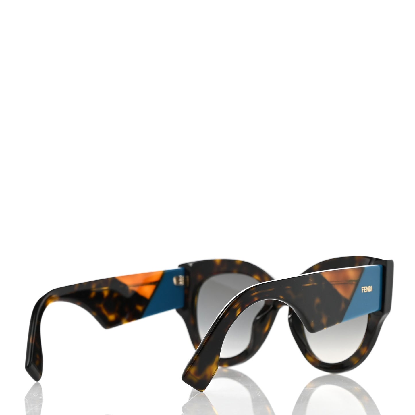 Acetate Facets Oversized Sunglasses FF 0264/S Havana