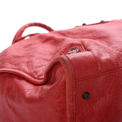 Balenciaga Agneau Classic Hardware Weekender Coquelicot 8 of 11