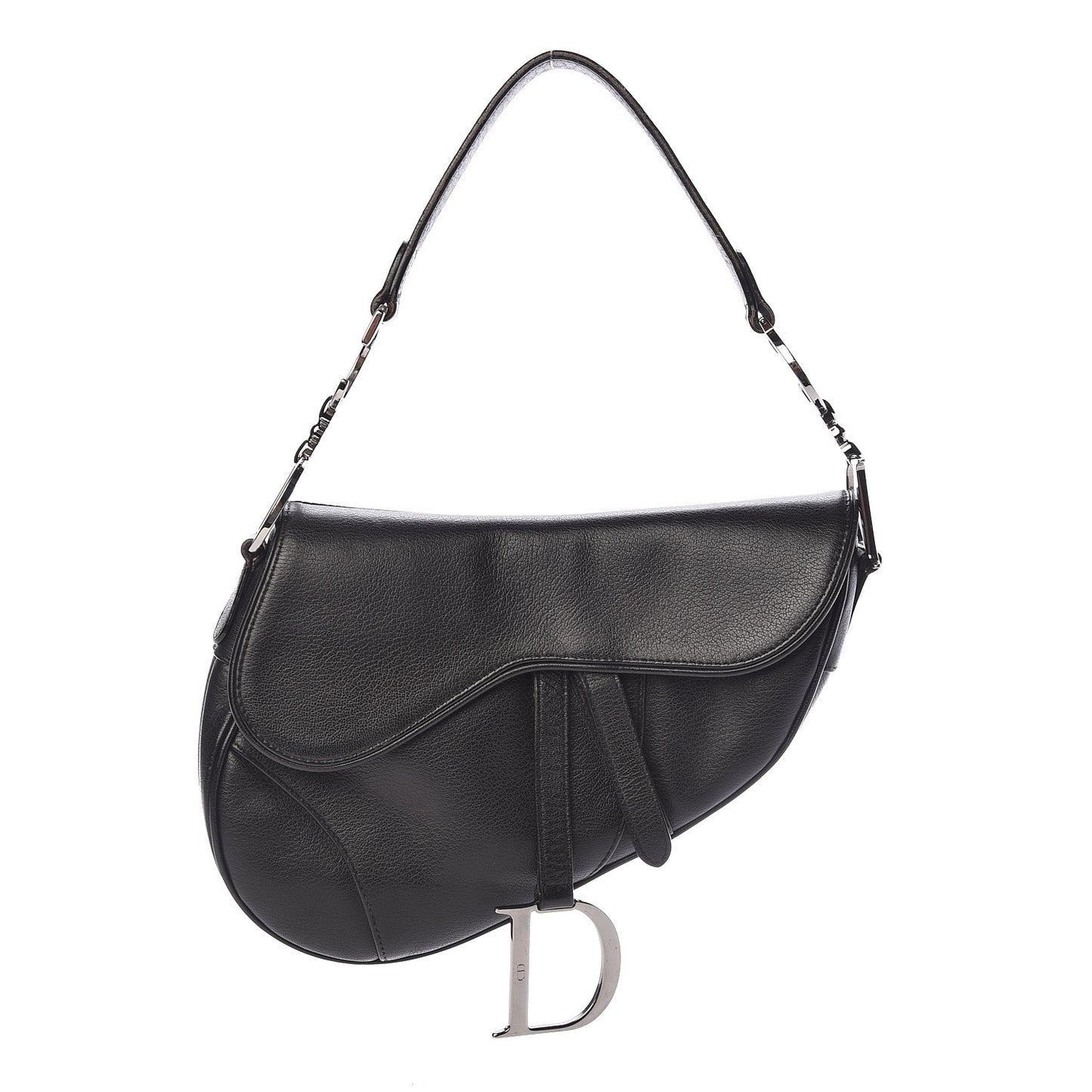 Calfskin Saddle Bag Black