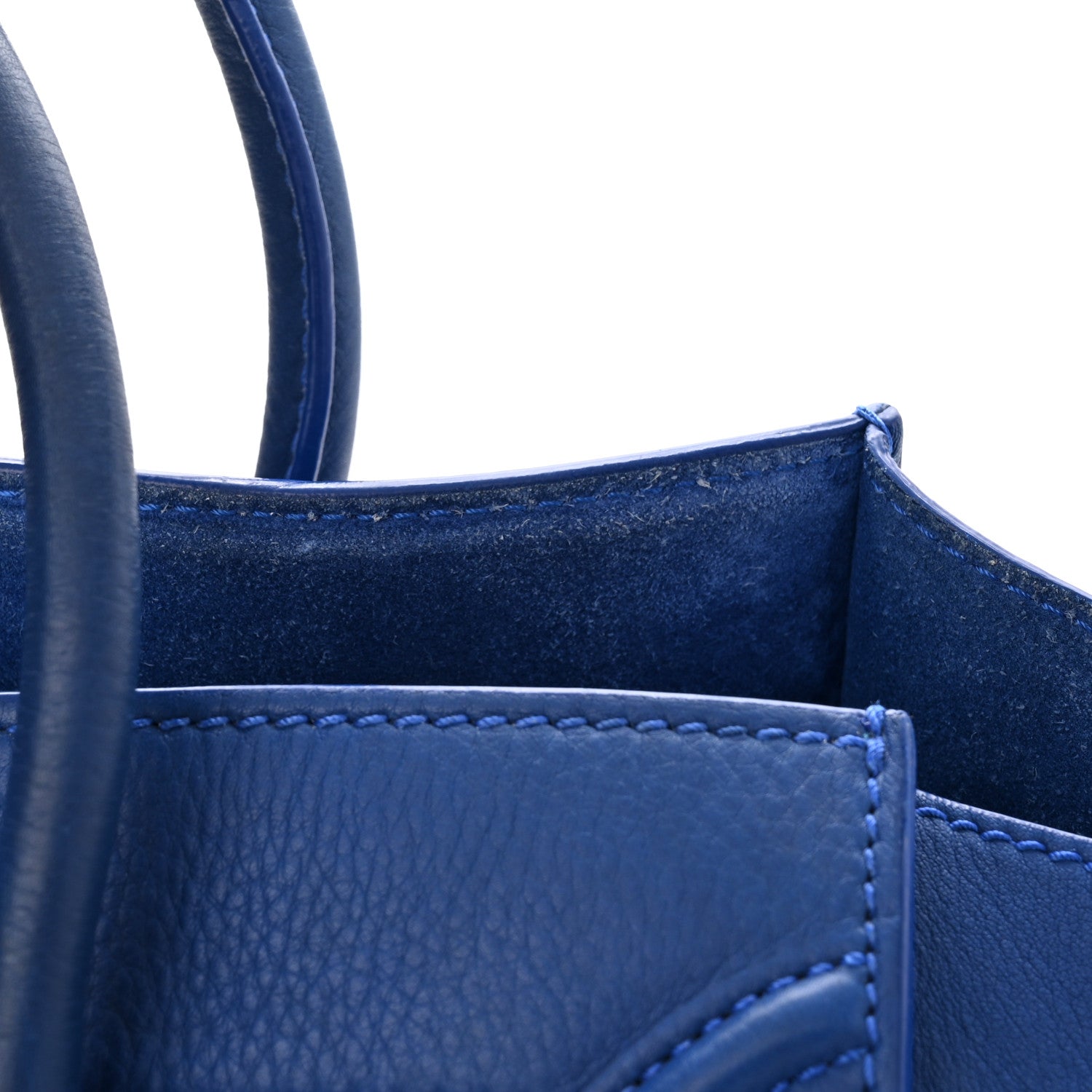 Celine Supple Calfskin Medium Phantom Luggage Royal Blue 11 of 18