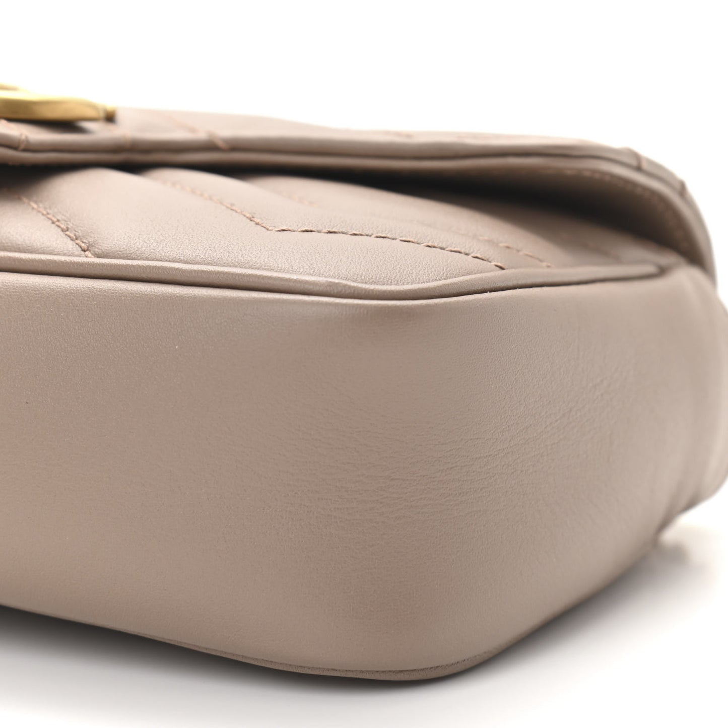 Calfskin Matelasse Super Mini GG Marmont Shoulder Bag Porcelain Rose