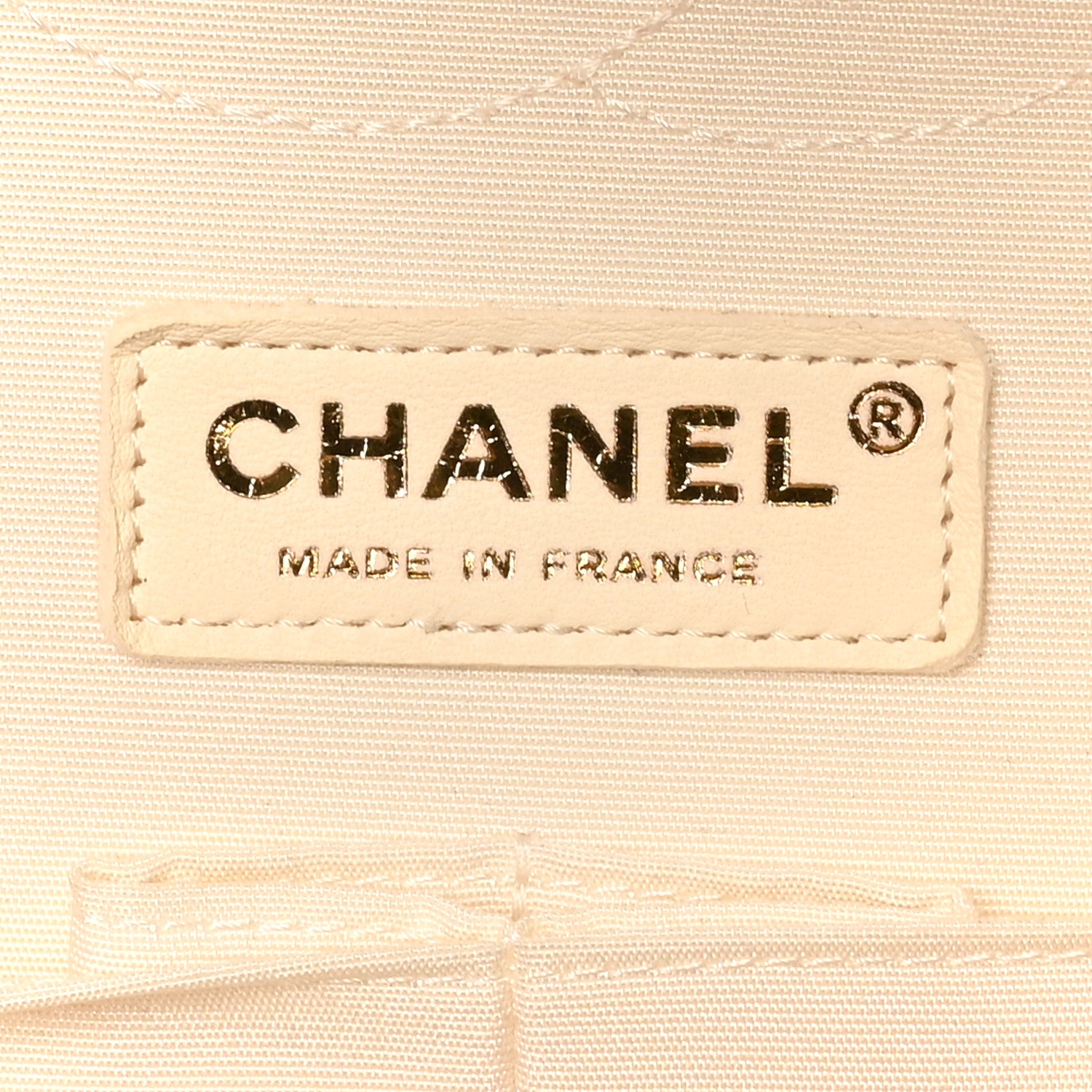 Chanel Denim Floral Printed Medium Double Flap Beige 6 of 10
