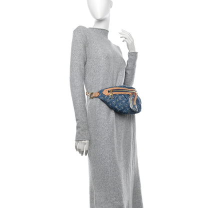 Louis Vuitton Monogram Denim High Rise Bumbag Blue 2 of 9