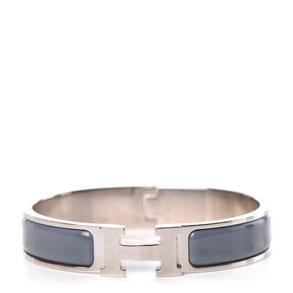 Hermes Enamel Narrow Clic Clac H Bracelet PM Slate 1 of 5