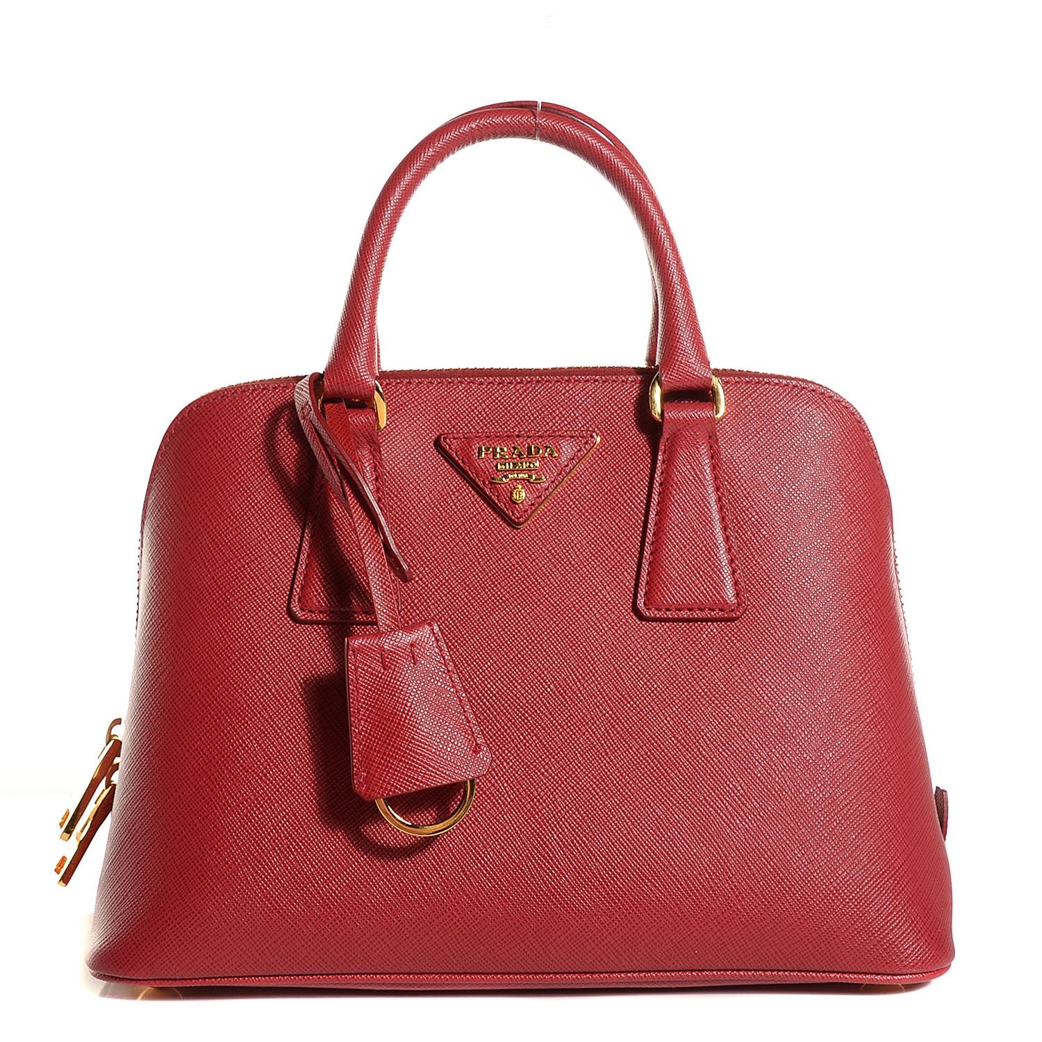 Prada Saffiano Lux Small Promenade Tote Fuoco 1 of 10