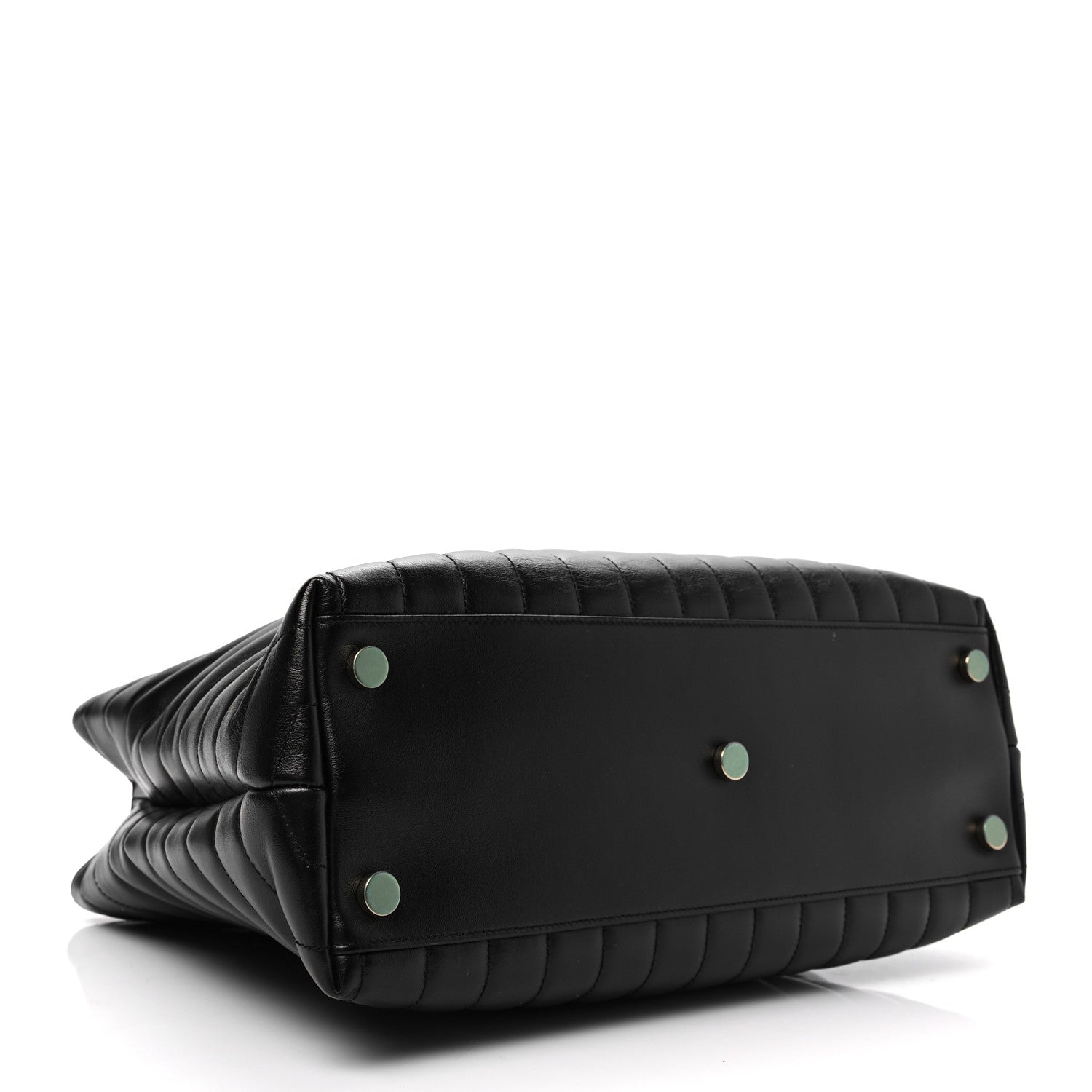 Saint Laurent Calfskin Y Quilted Monogram Large Loulou Shopper Black 4 of 8