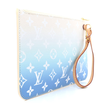 Louis Vuitton Monogram By The Pool Neverfull MM Pochette Blue 3 of 9