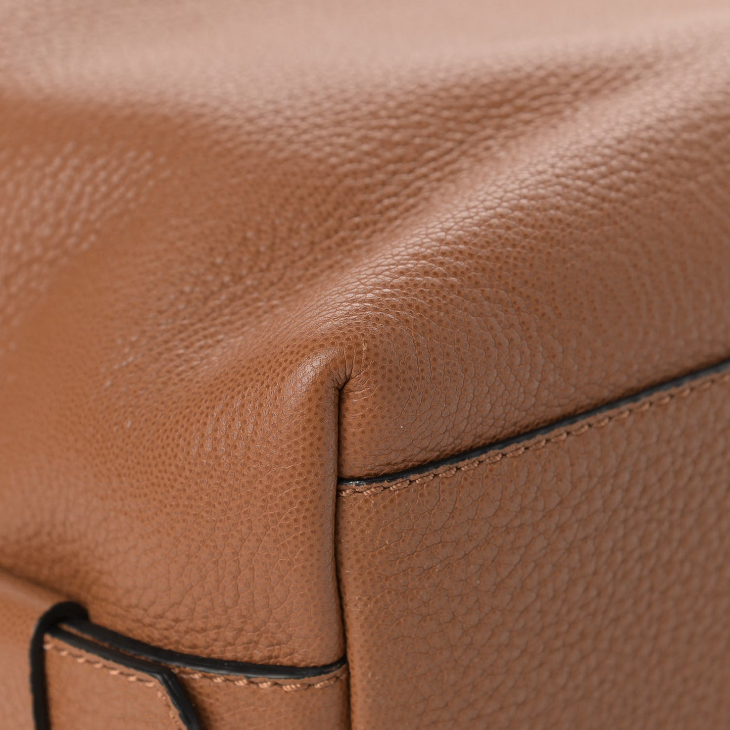 Grained Calfskin Small Nightingale Caramel