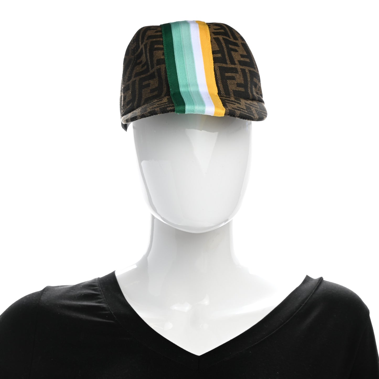 Canvas Zucca FF Kids Striped Baseball Hat Tobacco Multicolor