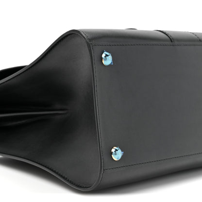 Delvaux Box Calfskin MM Brillant Satchel Black Black 11 of 12