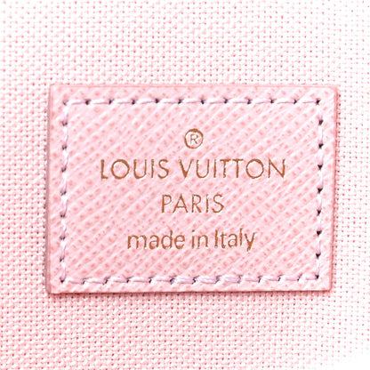 Louis Vuitton Damier Azur Pochette Felicie Chain Wallet Rose Ballerine 7 of 14