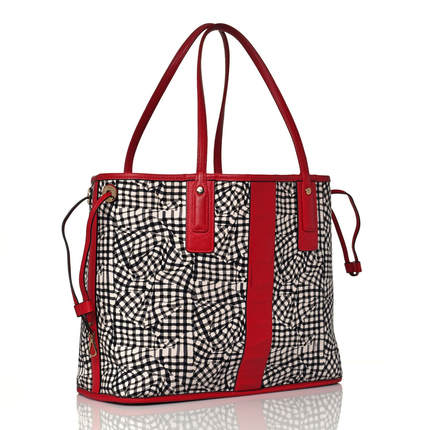 Visetos Medium Liz Reversible Shopper Tote Ruby Red