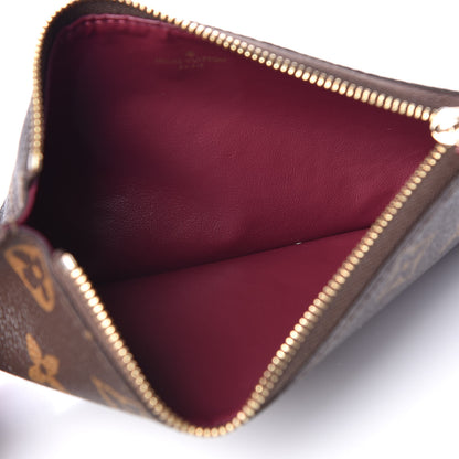 Louis Vuitton Monogram Felicie Chain Wallet Zippered Insert Fuchsia 5 of 8