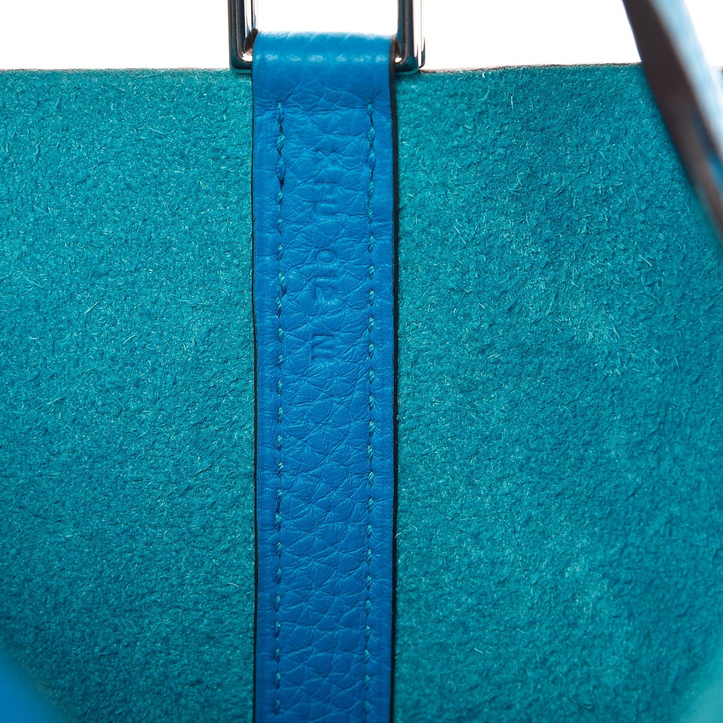 Taurillon Clemence Picotin Lock 22 MM Bleu Zanzibar