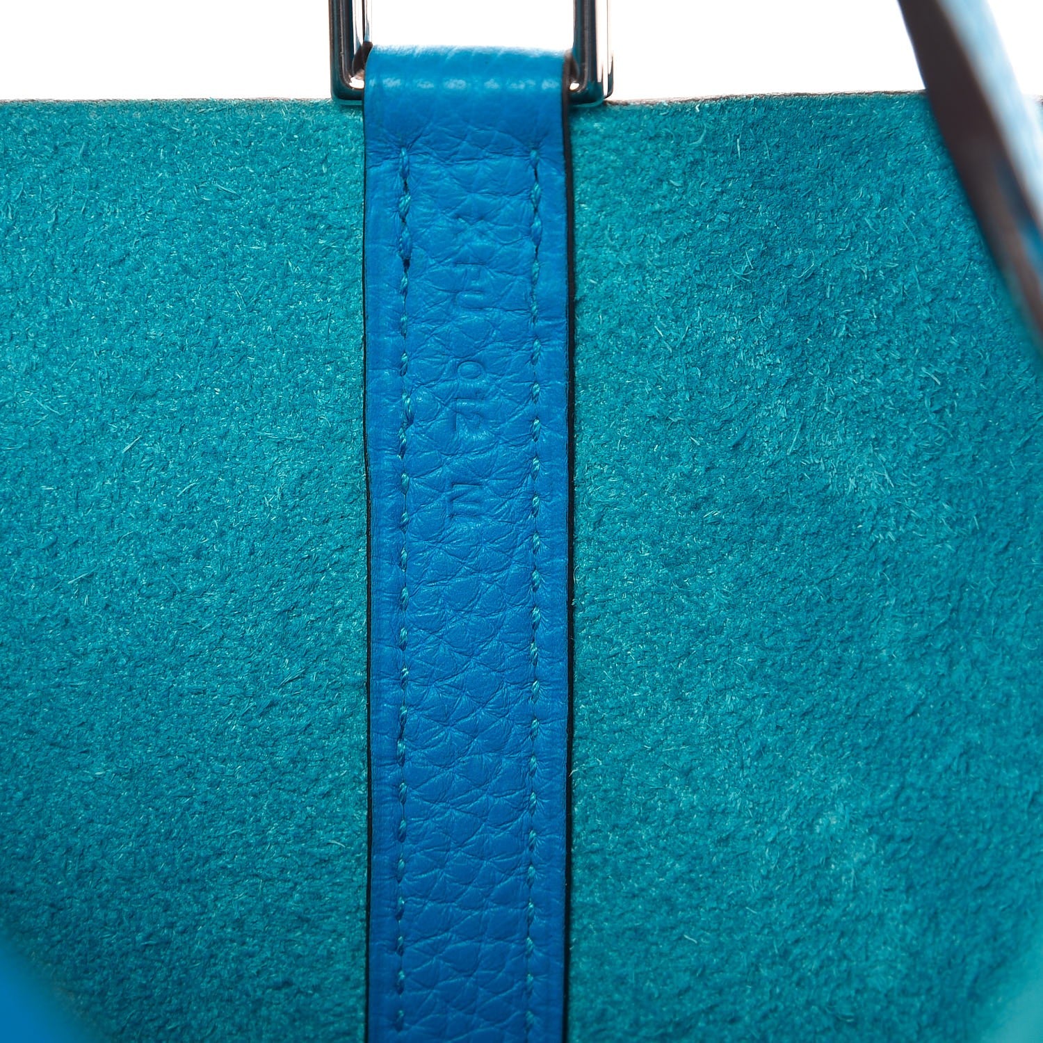 Hermes Taurillon Clemence Picotin Lock 22 MM Bleu Zanzibar 7 of 8