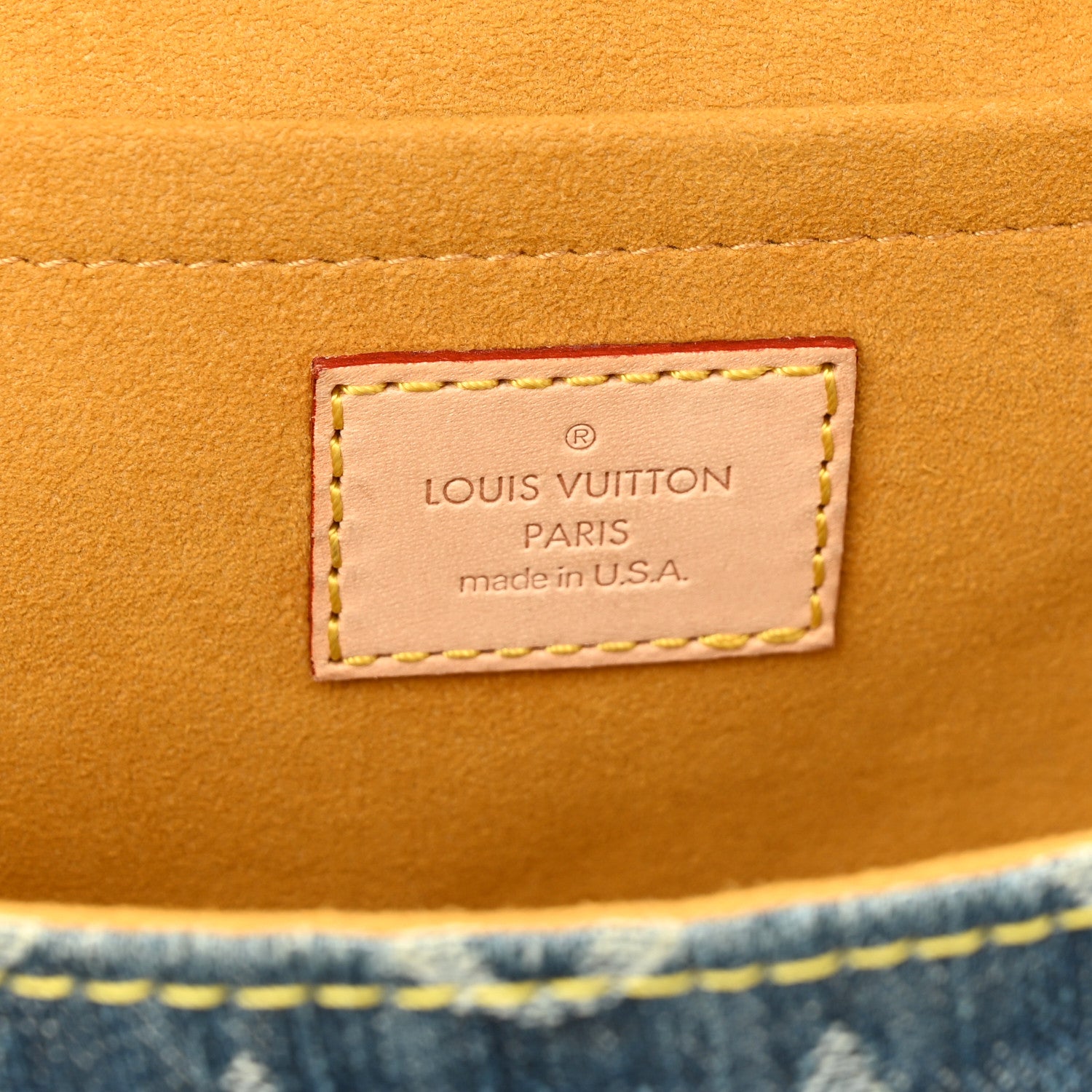 Louis Vuitton Monogram Denim Mini Pleaty Blue 6 of 9