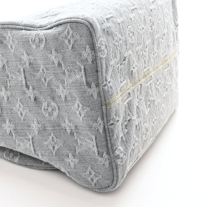 Louis Vuitton Monogram Denim Speedy Soft 30 Washed Gray 8 of 9
