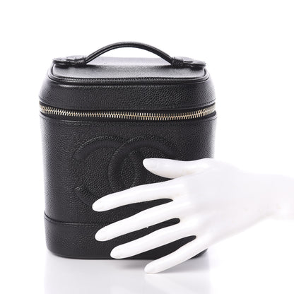Chanel Caviar Vanity Cosmetic Case Black 2 of 7