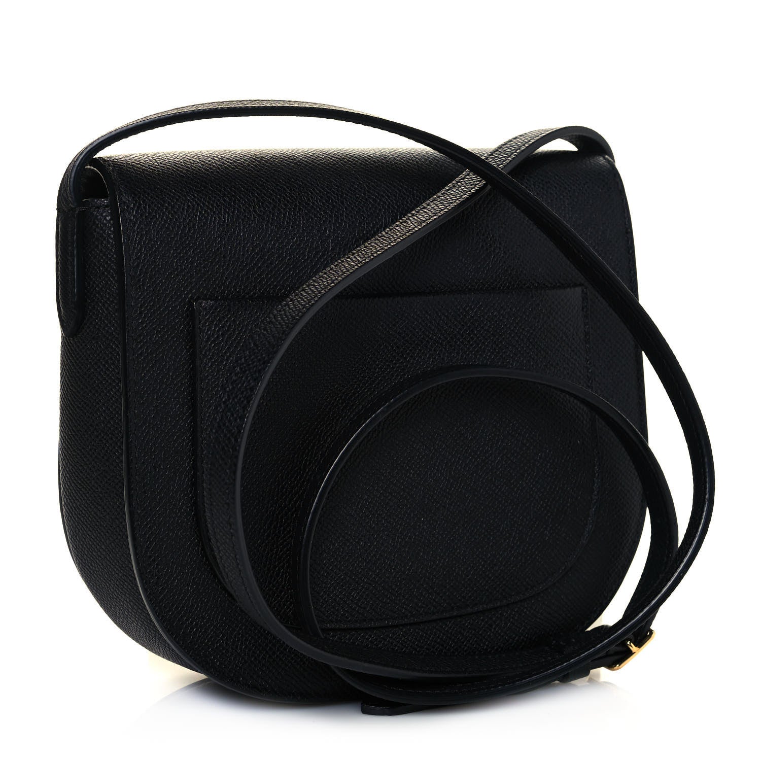 Celine Grained Calfskin Small Trotteur Black 3 of 8