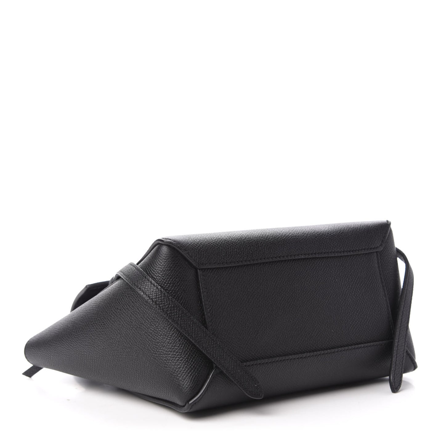 Grained Calfskin Nano Belt Bag Black