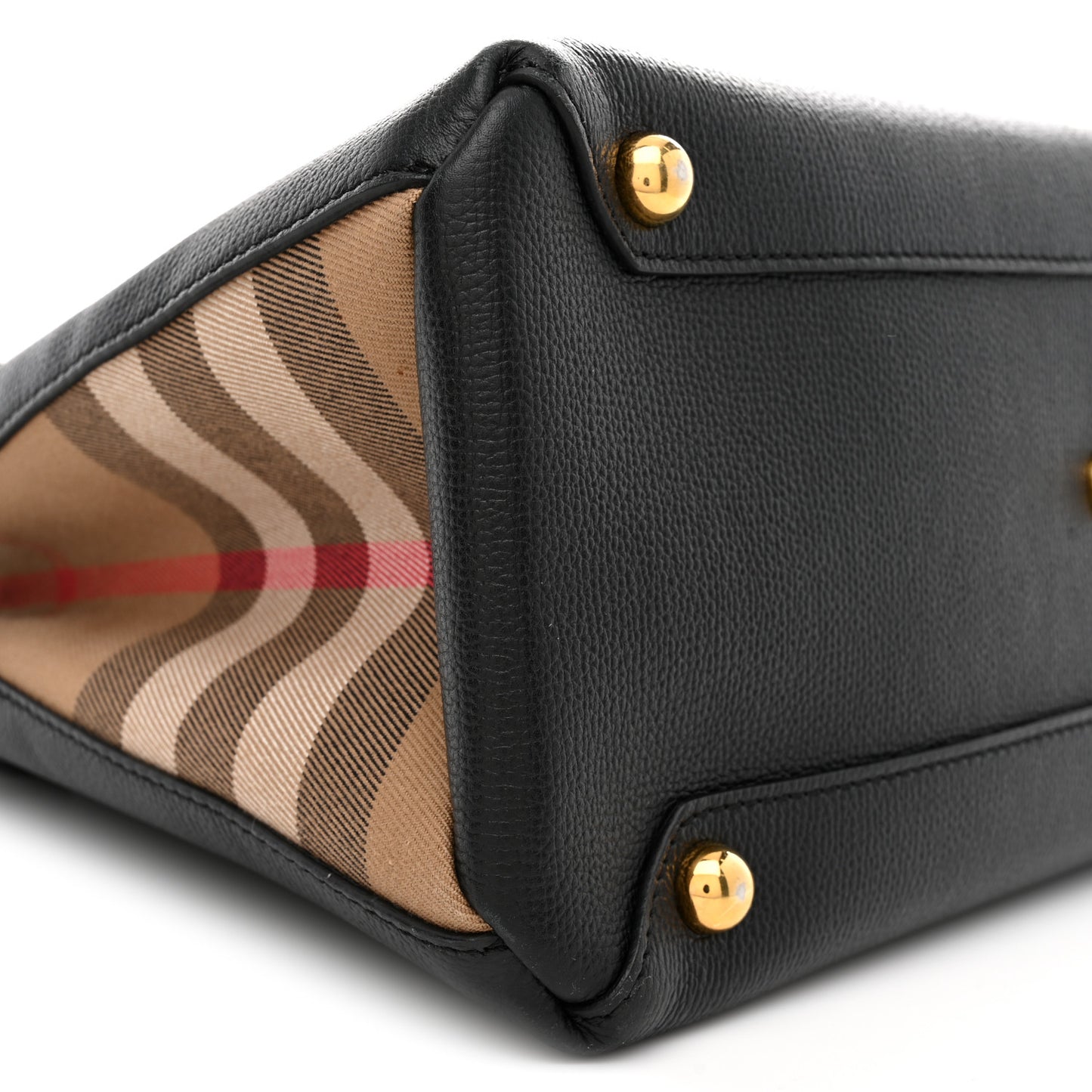 Derby Calfskin Medium Banner Tote Black