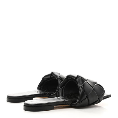 Bottega Veneta Nappa Maxi Intrecciato Lido Flat Sandals 39 Black 4 of 7