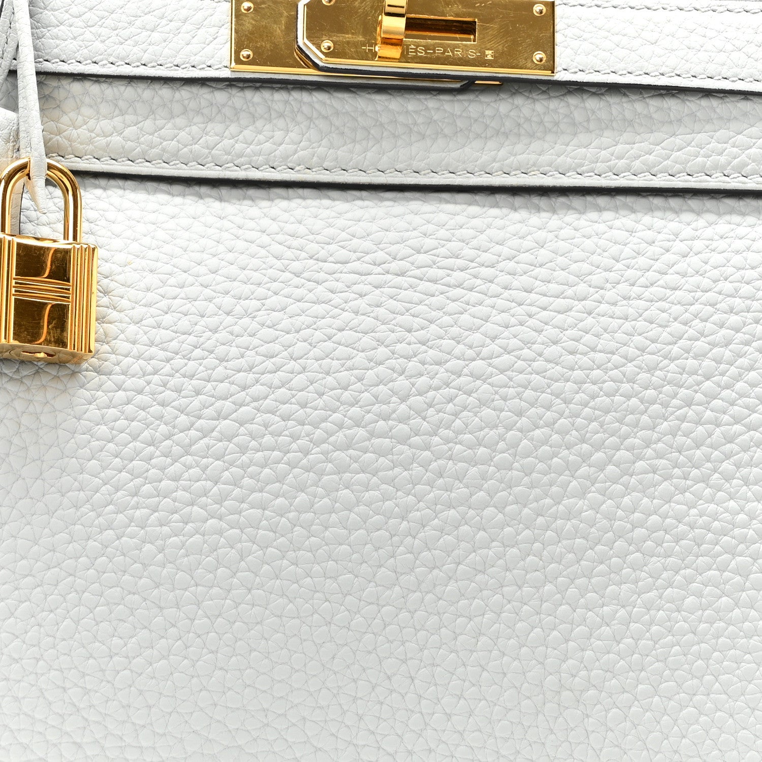 Hermes Taurillon Clemence Kelly Retourne 32 Bleu Pale 8 of 10
