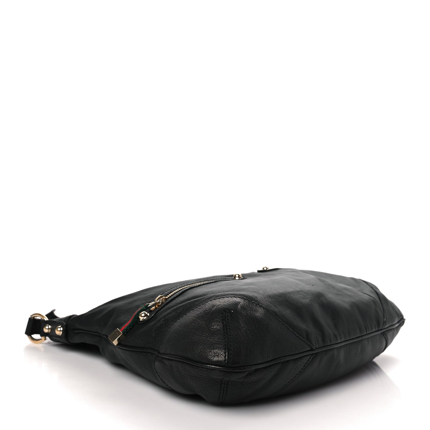 Calfskin Medium Capri Shoulder Bag Black