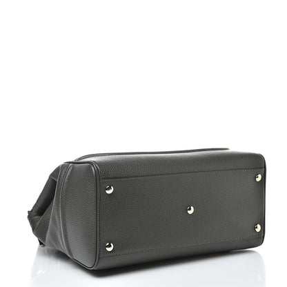 Versace Calfskin Large Palazzo Empire Bag Verde Scuro Black 5 of 11