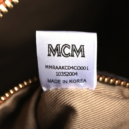 MCM Visetos Camera Crossbody Bag Cognac 6 of 8