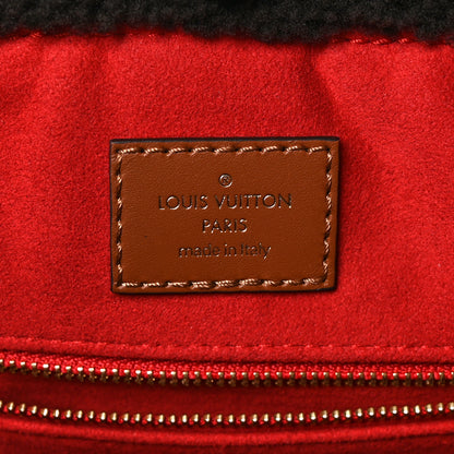 Louis Vuitton Shearling Monogram Giant Teddy Onthego GM Black White 6 of 10