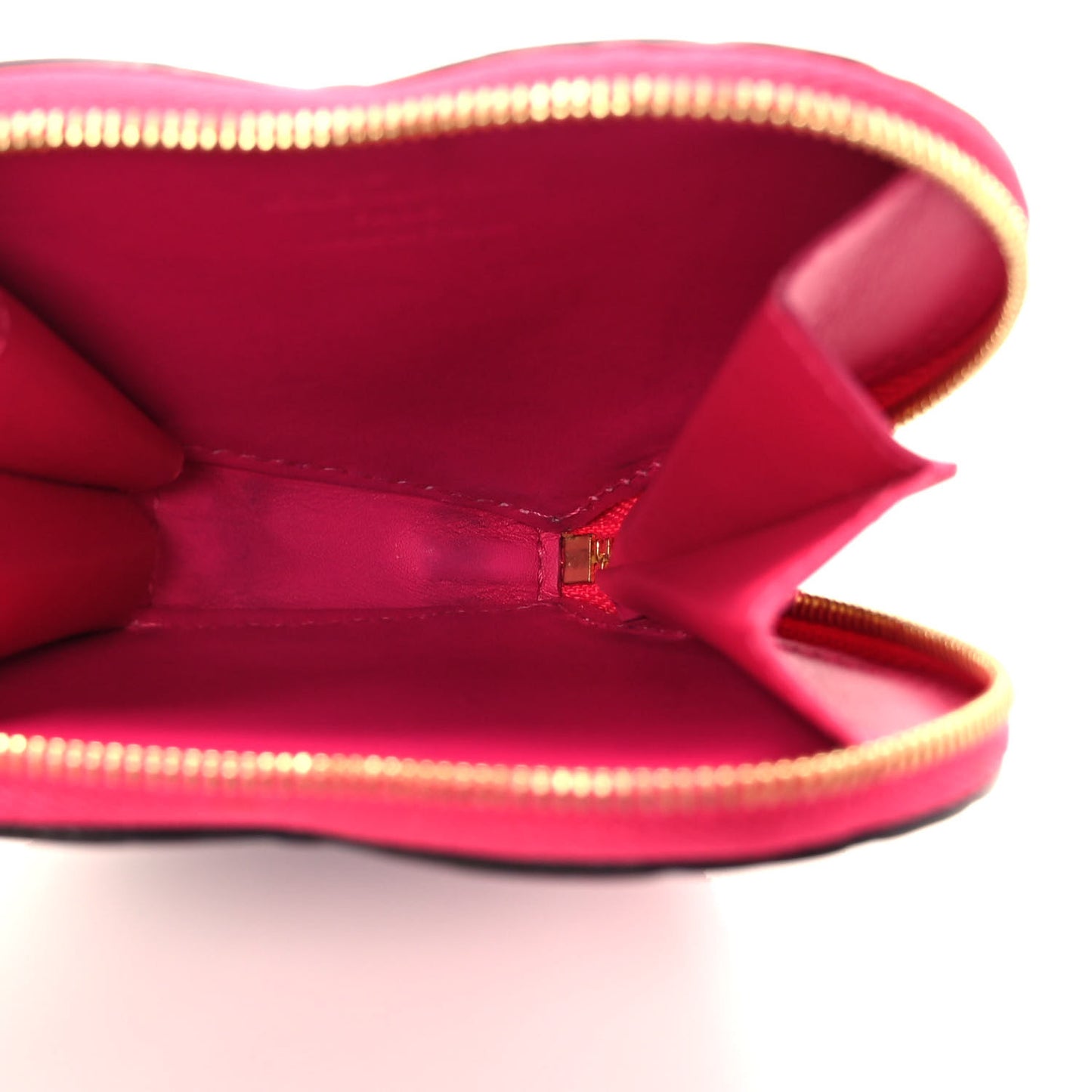 Vernis Gradient Love Lock Heart Coin Purse Pink Purple