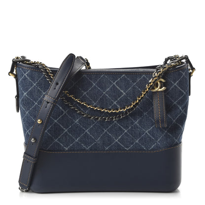 Chanel Denim Calfskin Medium Gabrielle Hobo Blue 1 of 14