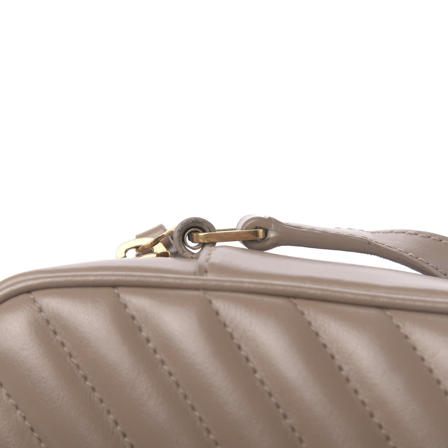 Calfskin Matelasse Monogram Lou Camera Bag Dusty Grey