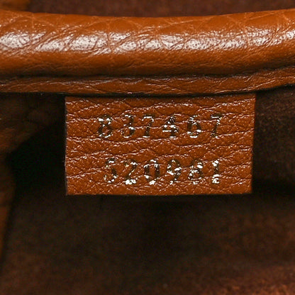 Gucci Grained Calfskin Softbit Medium Shoulder Bag Brown 7 of 11