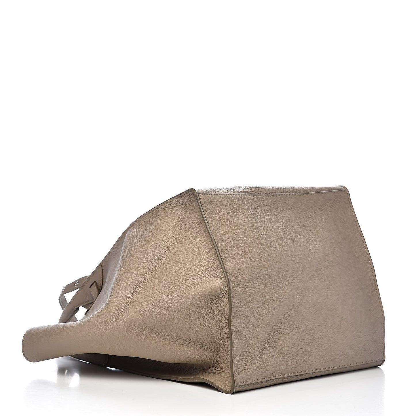 Supple Grained Calfskin Medium Big Bag Light Taupe