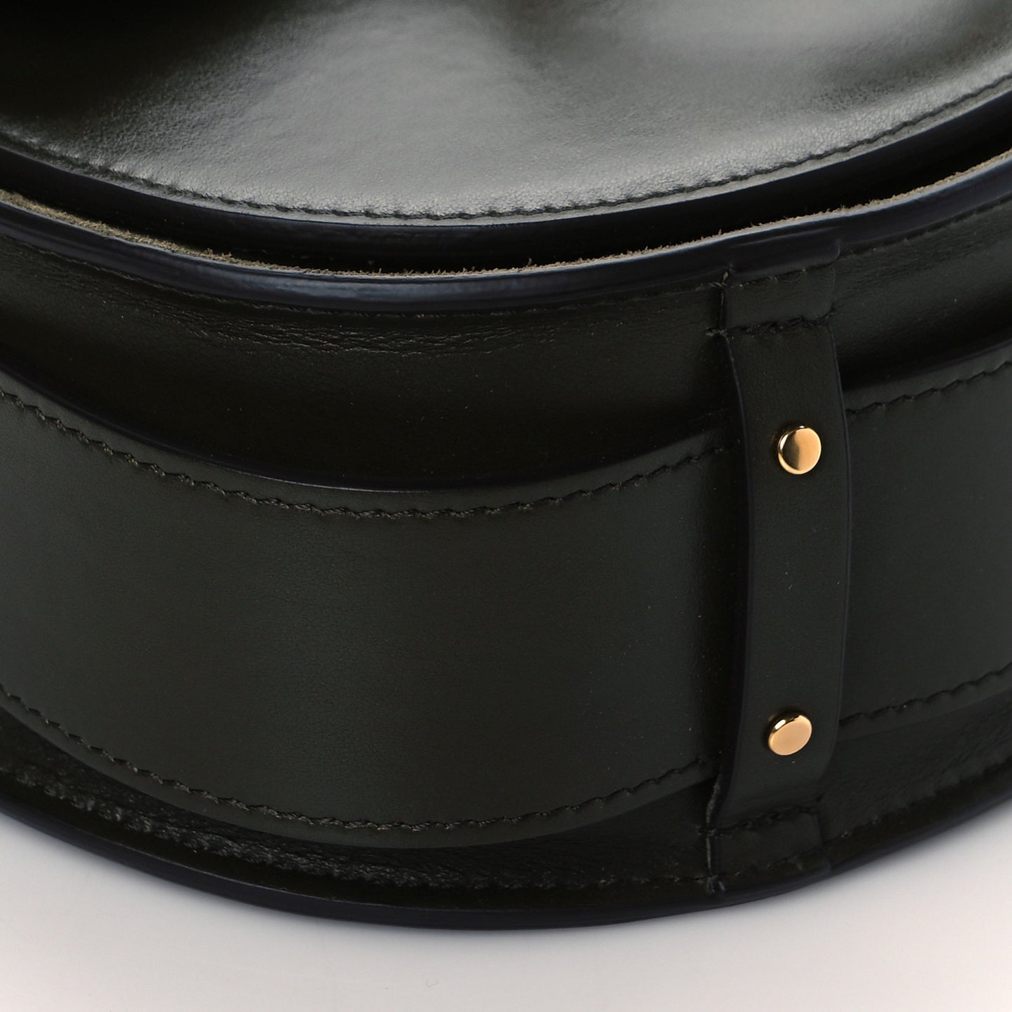 Calfskin Suede Small Tess Bag Deep Forest