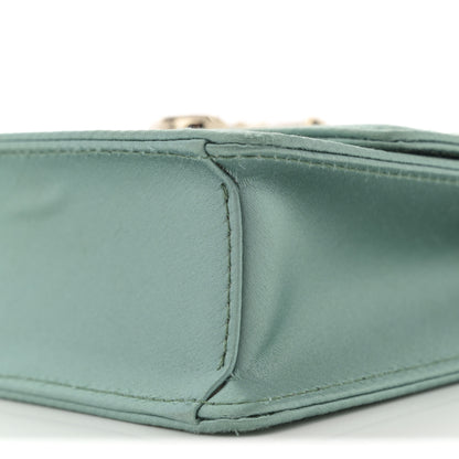Jimmy Choo Satin Pearl Varenne Shoulder Bag Green 8 of 11