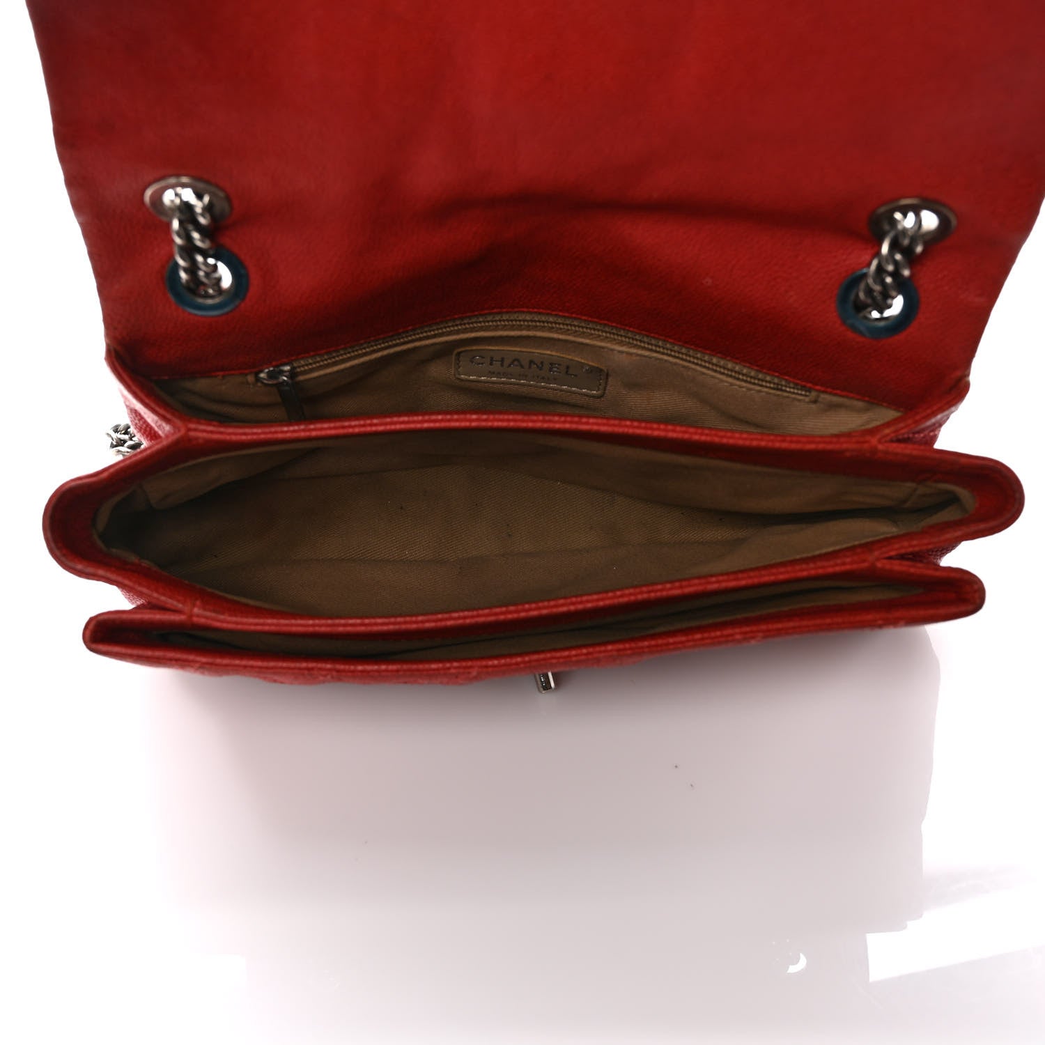 Chanel Caviar Quilted Medium Simply CC Flap Red 5 of 12