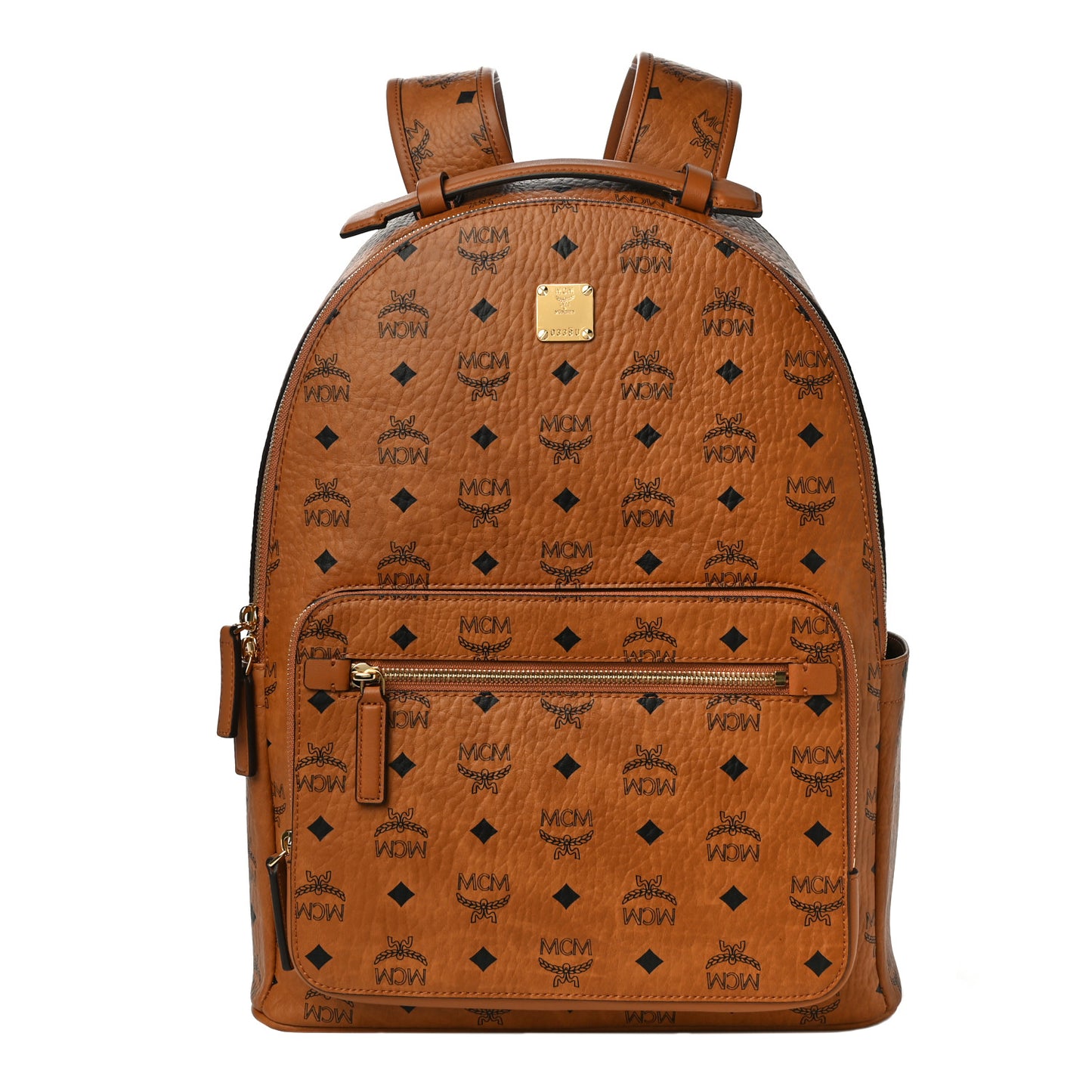 Visetos Mens Medium Stark Backpack Cognac