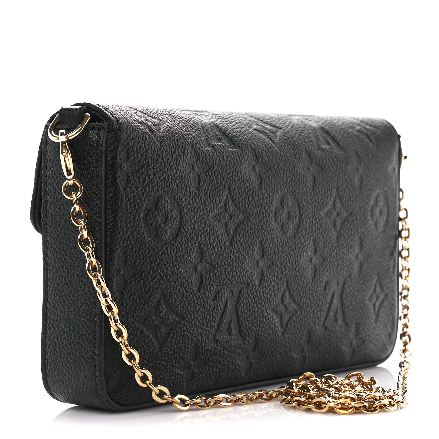 Louis Vuitton Empreinte Pochette Felicie Chain Wallet Black 4 of 15