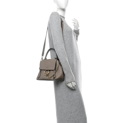Chloe Calfskin Small Faye Day Shoulder Bag Motty Grey 2 of 10
